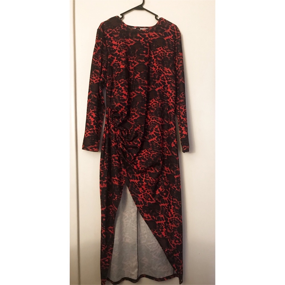 Long Sleeve Leopard print Dress